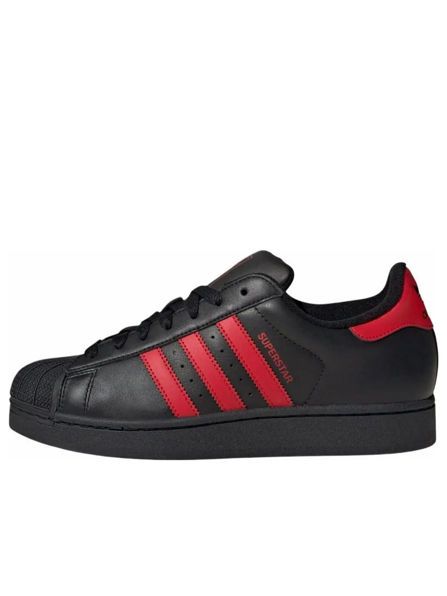 Кроссовки adidas Superstar 2 'Core Black Better Scarlet' — изображение 1 из 5, черный