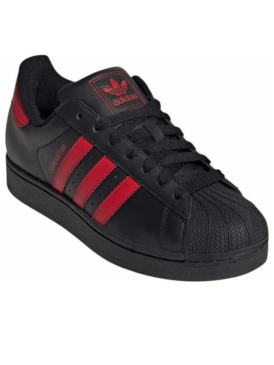 Кроссовки adidas Superstar 2 'Core Black Better Scarlet' — изображение 3 из 5, черный