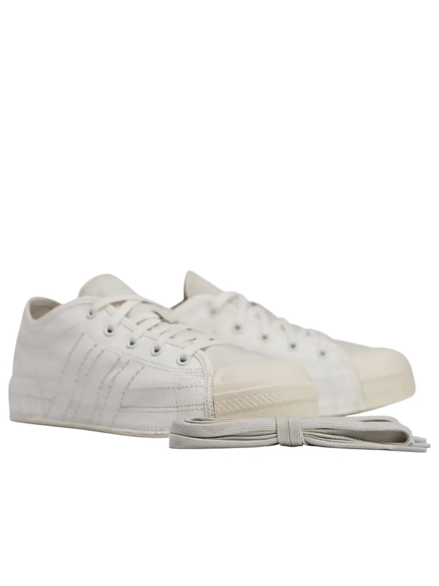 Кроссовки adidas x Y-3 Nizza Low 'Core White Talc Wonder White' — изображение 2 из 5, белый
