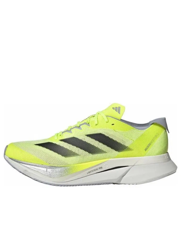 Кроссовки adidas Adizero Boston 12 'Lucid Lemon Core Black Silver Metallic' — изображение 1 из 5, зеленый