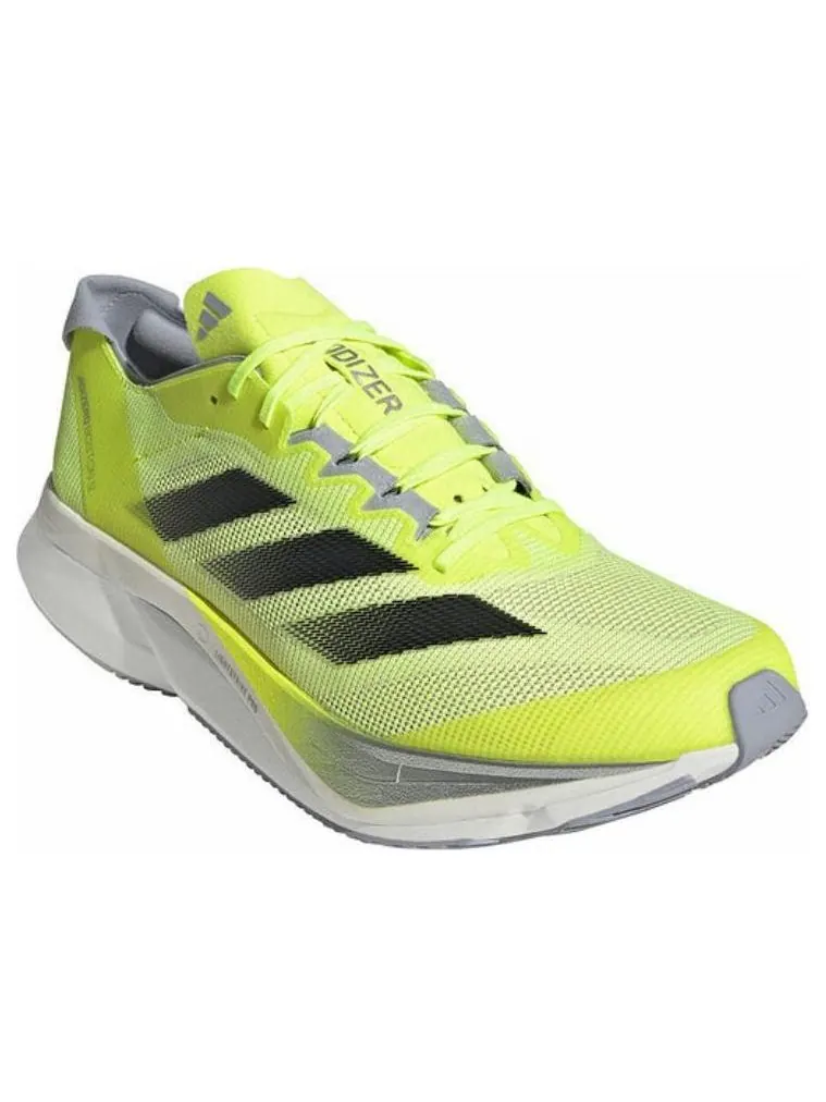 Кроссовки adidas Adizero Boston 12 'Lucid Lemon Core Black Silver Metallic' — изображение 3 из 5, зеленый