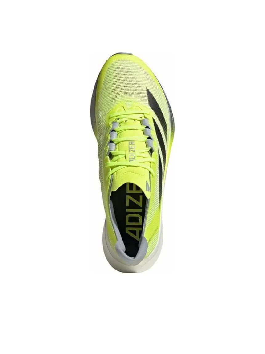 Кроссовки adidas Adizero Boston 12 'Lucid Lemon Core Black Silver Metallic' — изображение 4 из 5, зеленый