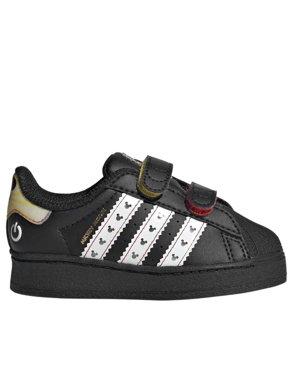 (TD) Adidas Disney Superstar LED Light 'Black White' — изображение 2 из 6, черный/белый/серый