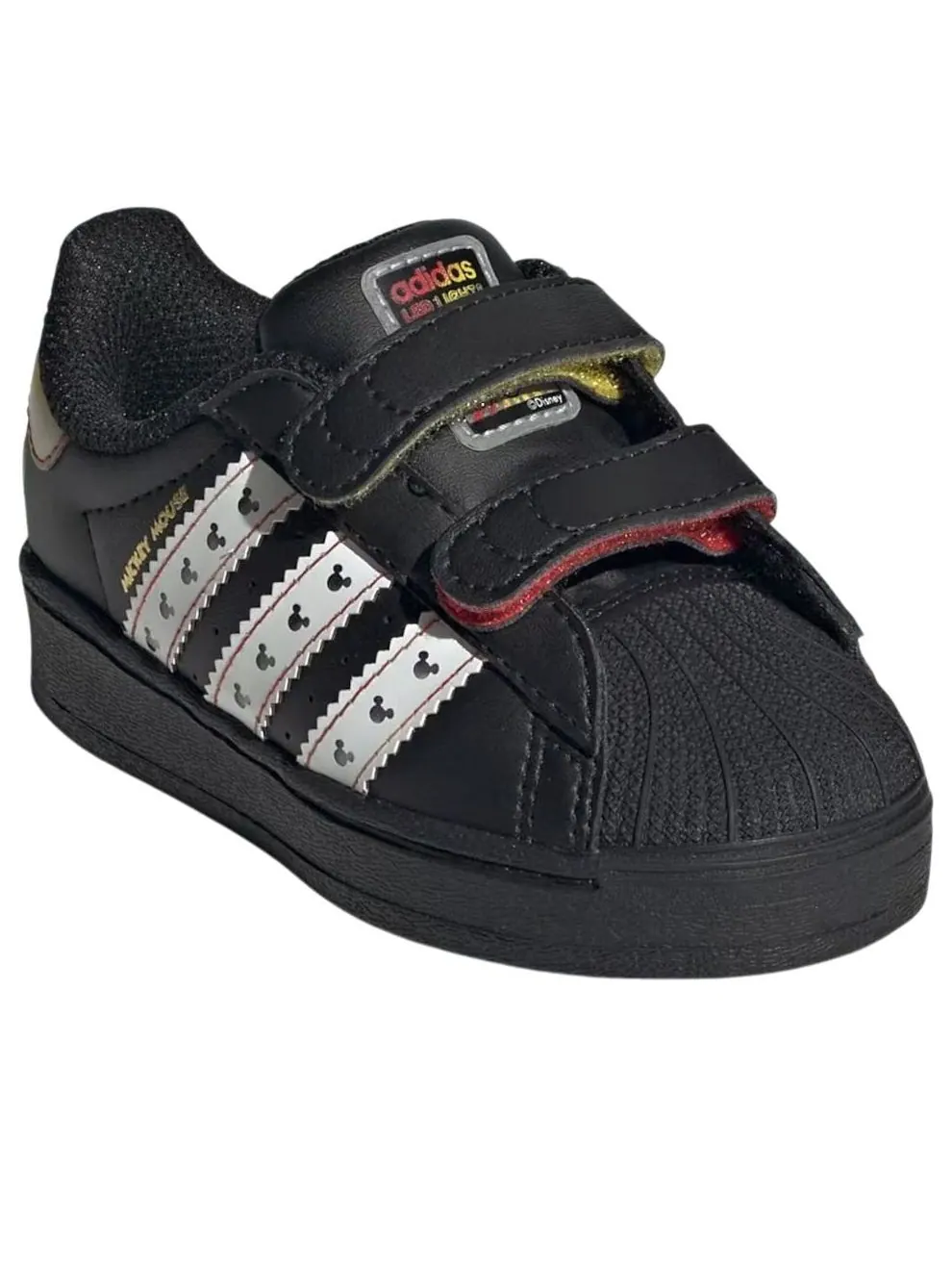 (TD) Adidas Disney Superstar LED Light 'Black White' — изображение 5 из 6, черный/белый/серый