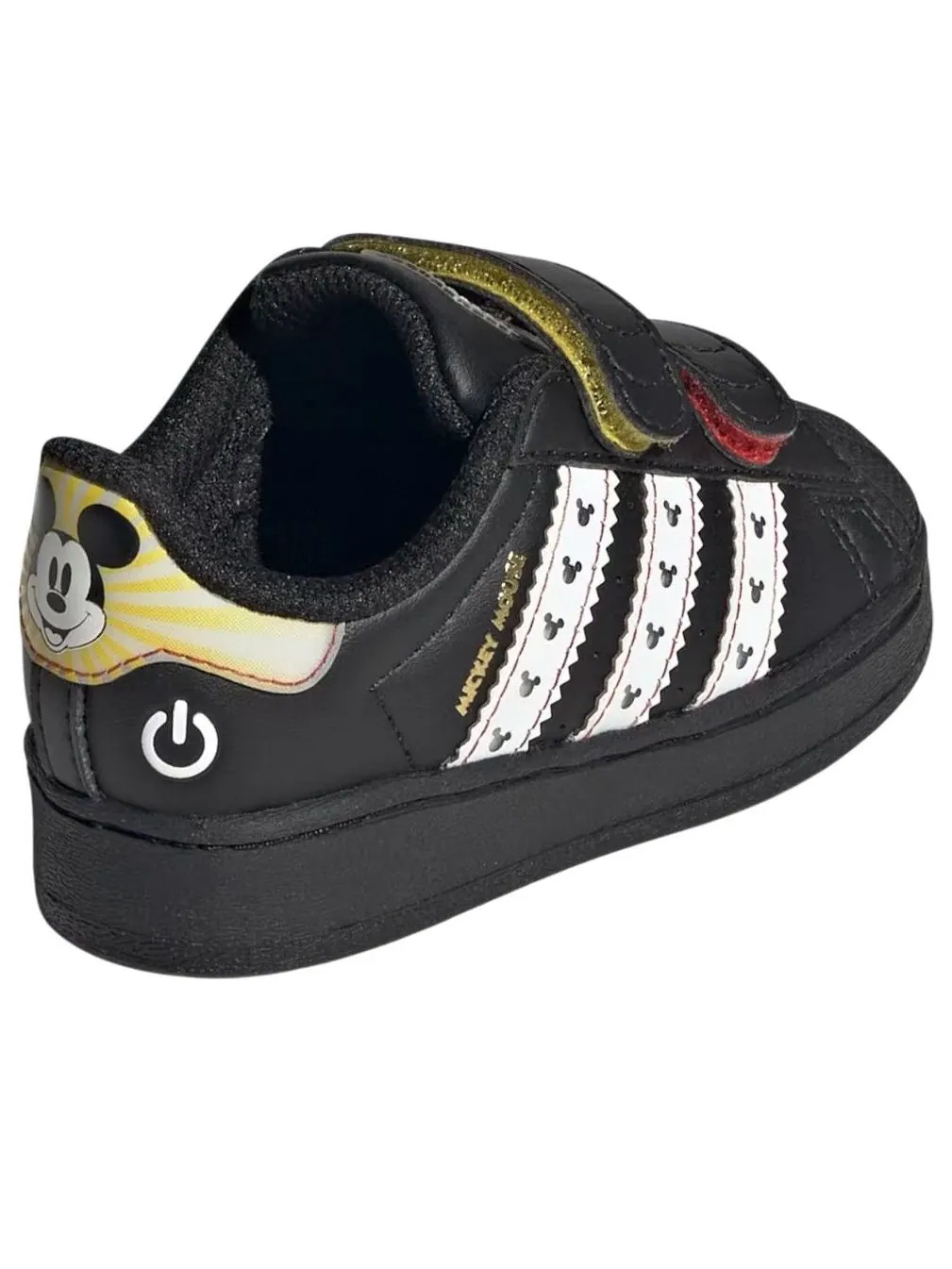 (TD) Adidas Disney Superstar LED Light 'Black White' — изображение 6 из 6, черный/белый/серый