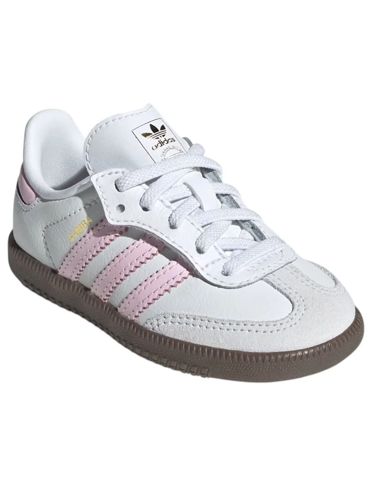Кроссовки (TD) adidas Samba OG 'Cloud White Clear Pink Gum' — изображение 3 из 5, белый