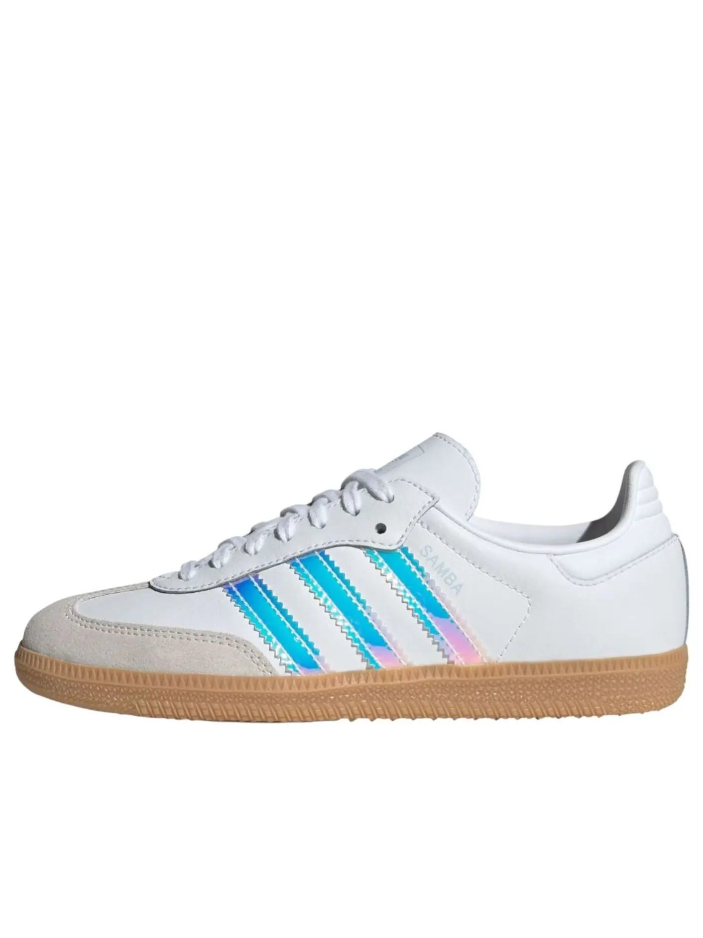 (GS) Adidas Samba 'White Iridescent Stripes' — изображение 1 из 6, белый