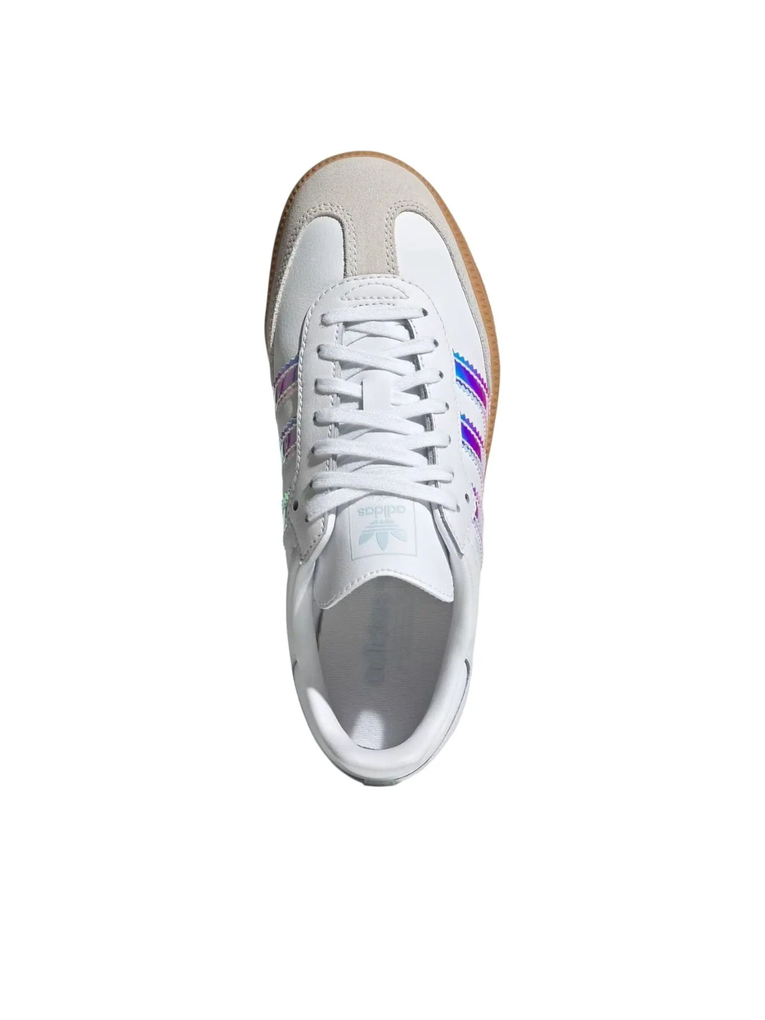 (GS) Adidas Samba 'White Iridescent Stripes' — изображение 2 из 6, белый