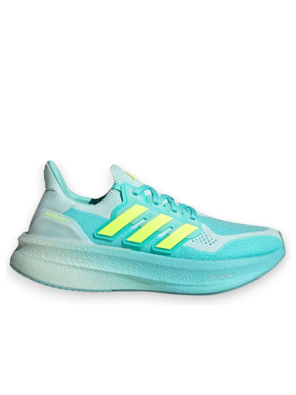 Кроссовки (WMNS) adidas Ultraboost 5 'Flash Aqua Hi-Res Yellow' — изображение 2 из 5, бирюзовый