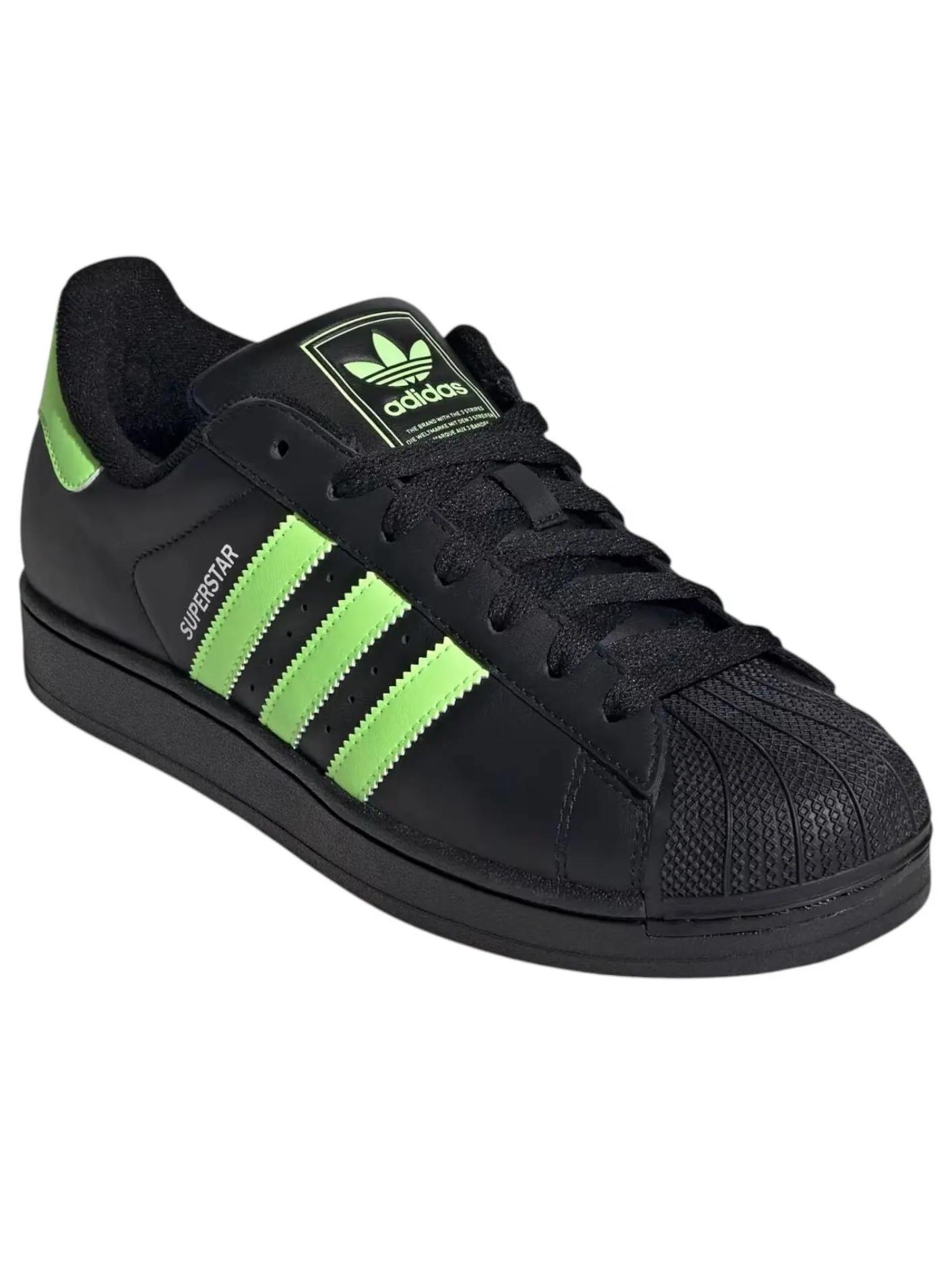 Кроссовки adidas Superstar II 'Core Black Signal Green' — изображение 2 из 5, черный
