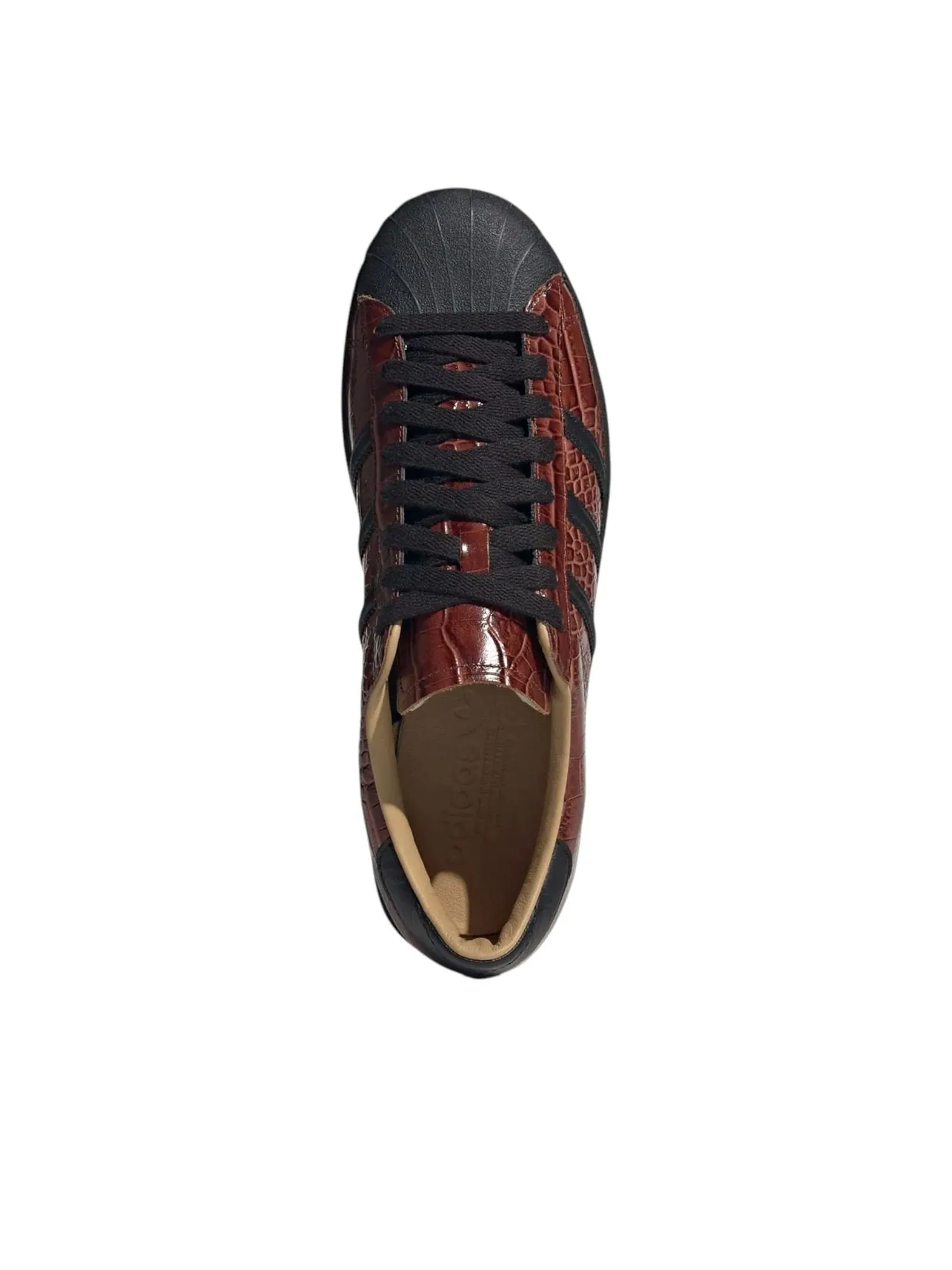 Кроссовки adidas Superstar Vintage 'Brown Croc' — изображение 3 из 6, коричневый