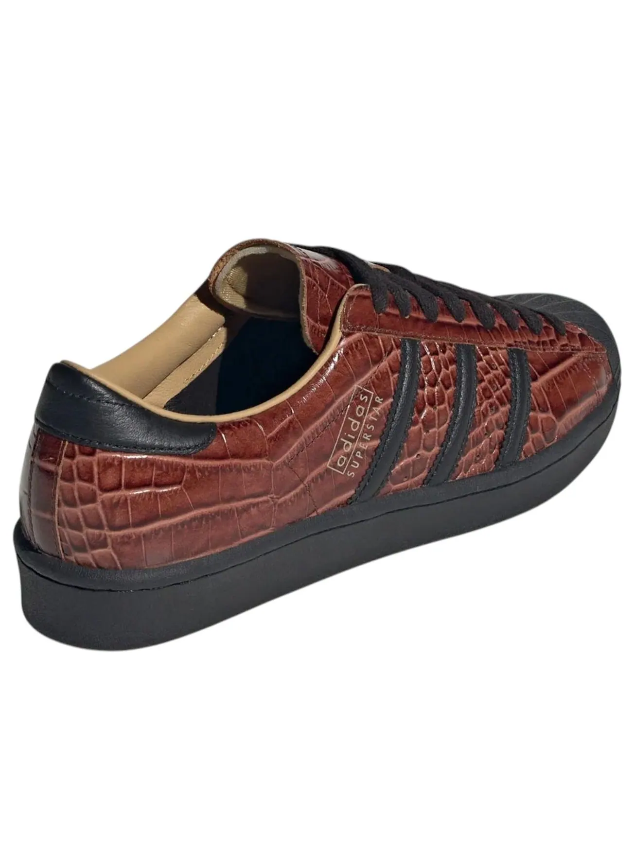 Кроссовки adidas Superstar Vintage 'Brown Croc' — изображение 5 из 6, коричневый