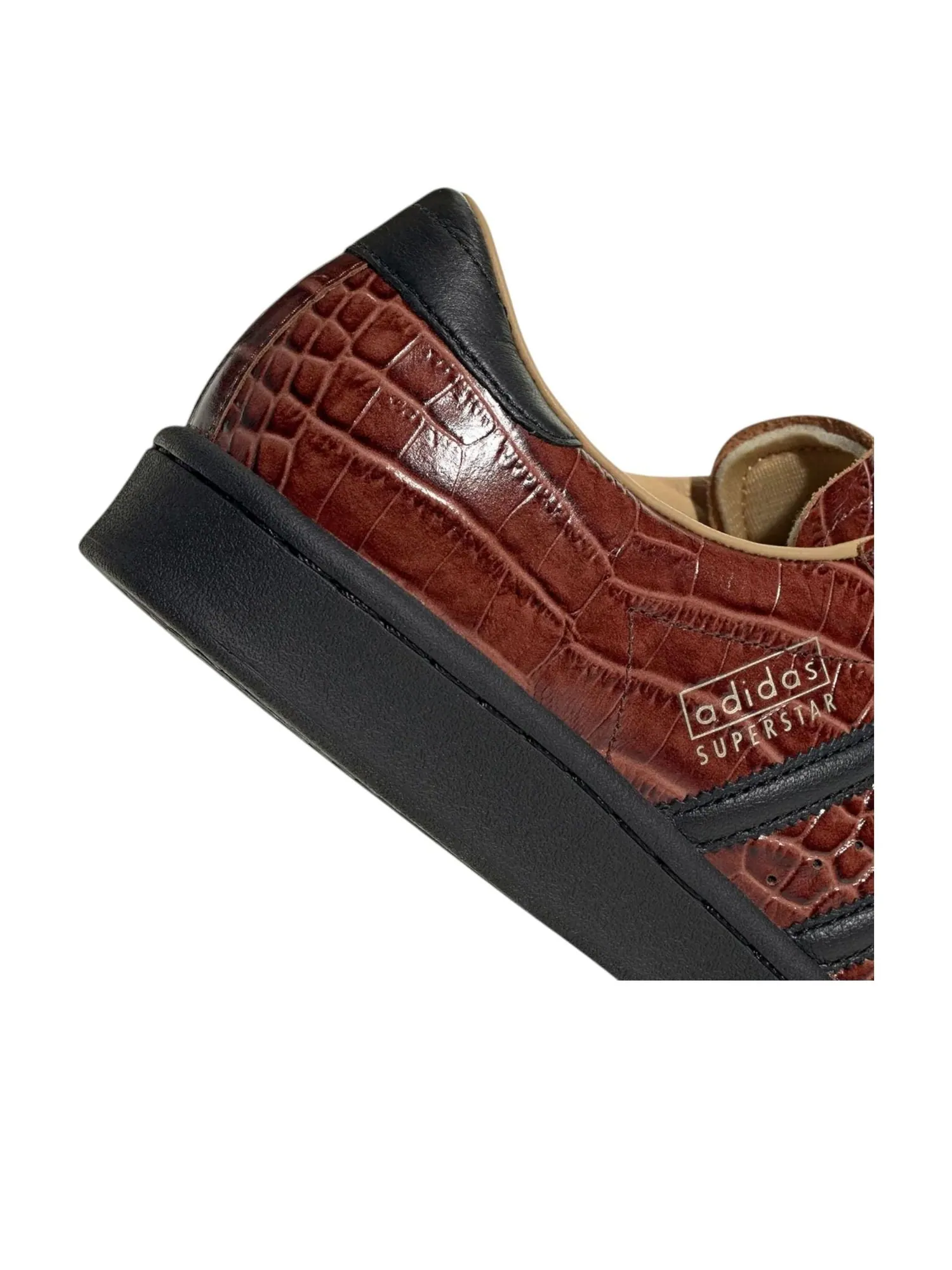 Кроссовки adidas Superstar Vintage 'Brown Croc' — изображение 6 из 6, коричневый
