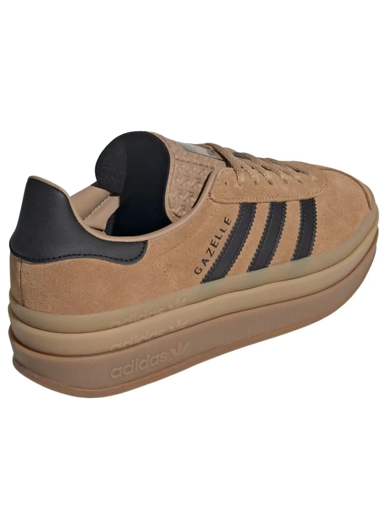 (WMNS) Adidas Gazelle Bold 'Cardboard Black Gum' — изображение 3 из 6, черный
