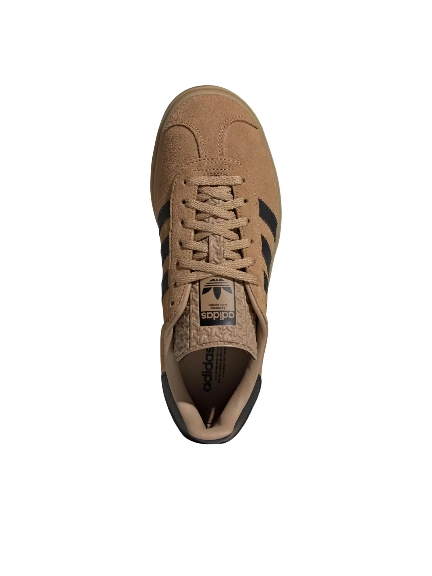 (WMNS) Adidas Gazelle Bold 'Cardboard Black Gum' — изображение 4 из 6, черный