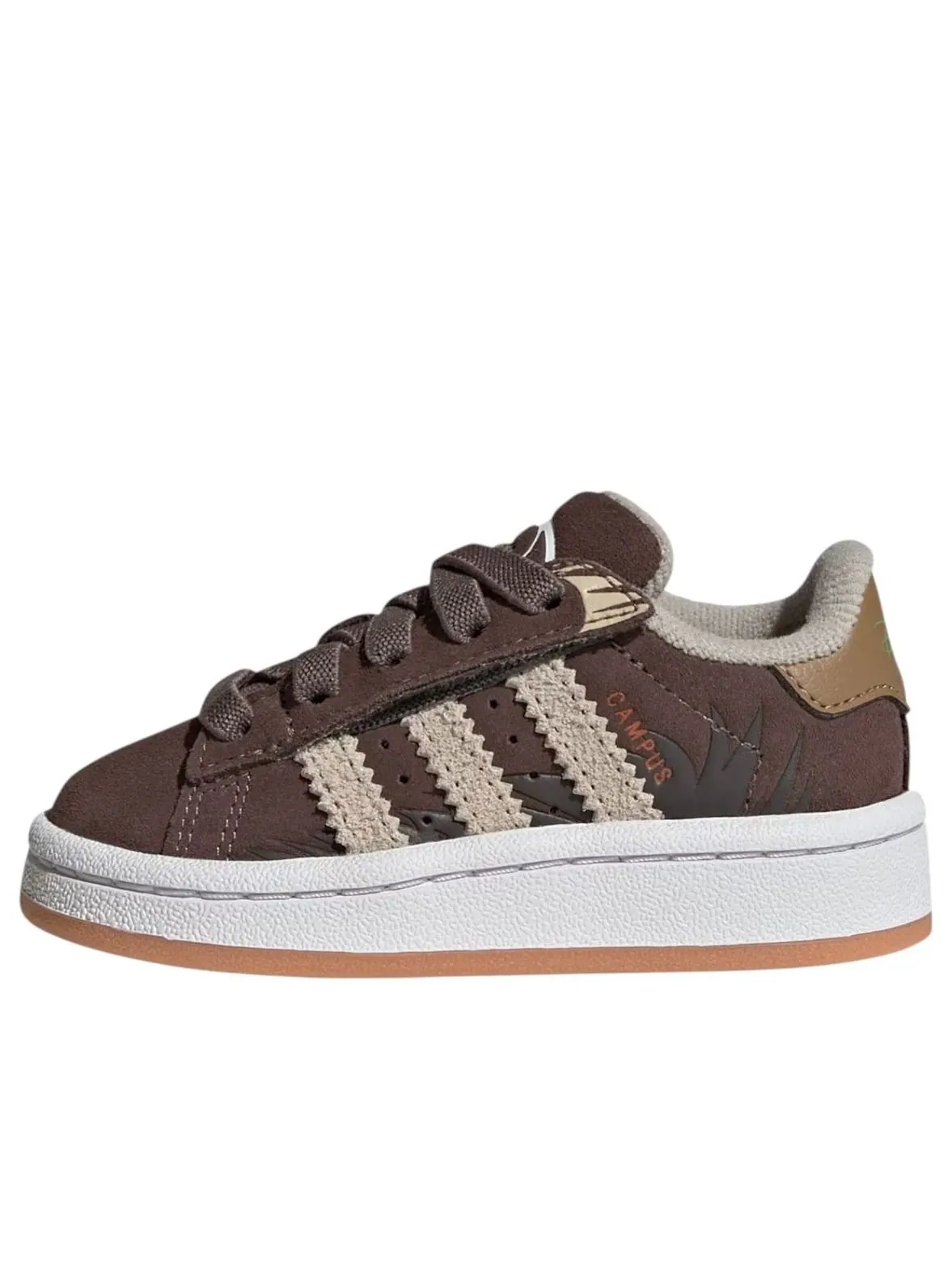 Кроссовки (TD) adidas x Disney Campus 00s Comfort Closure EL I 'Flash Slothmore' — изображение 1 из 6, коричневый