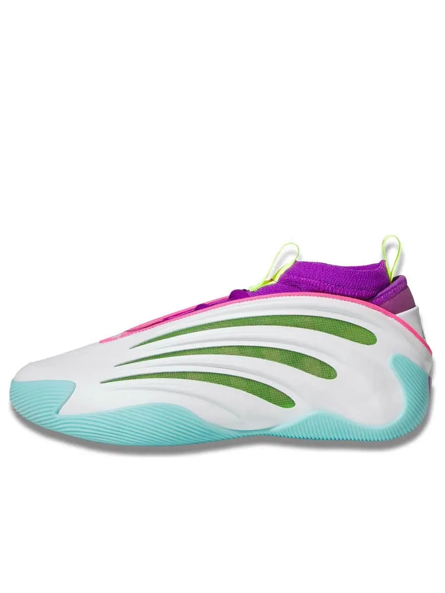 Кроссовки adidas x Jalen Williams Harden Vol. 9 'White Lucid Lime Pink' — изображение 1 из 5, белый
