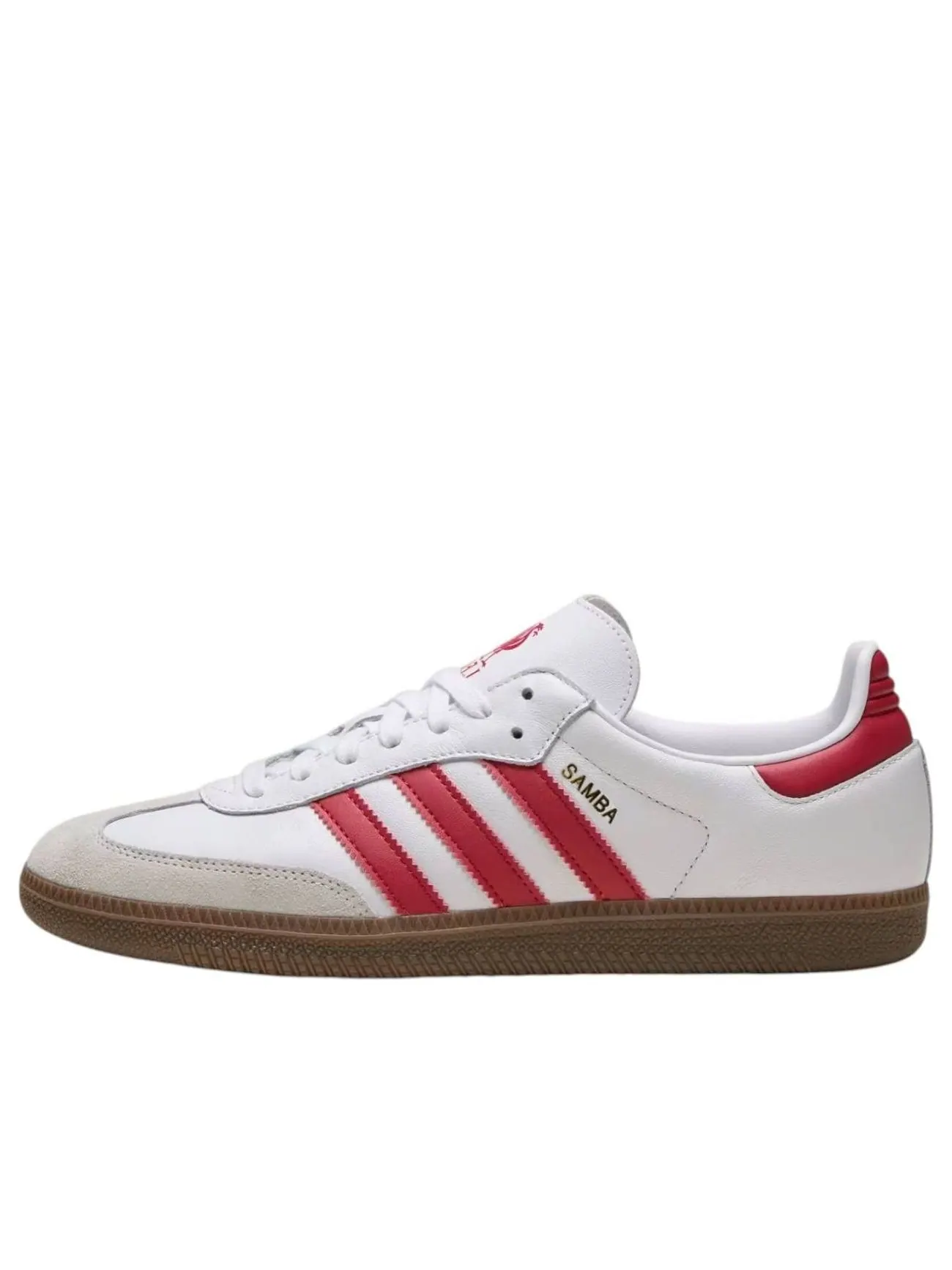 Кроссовки adidas x Liverpool FC Samba 'White Strawberry Red Gum' — изображение 1 из 3, белый