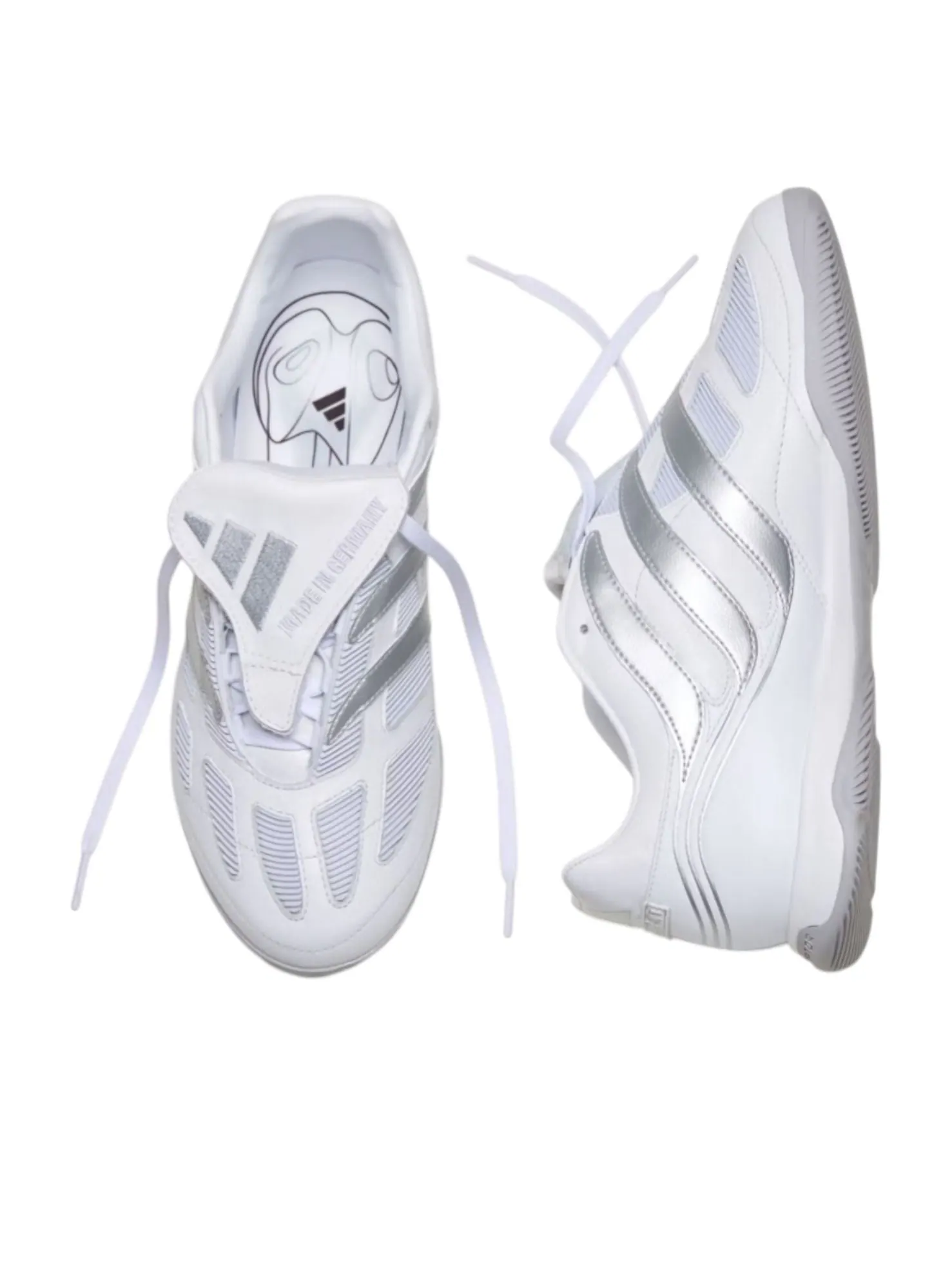 Кроссовки Adidas Predator Precision Street court 'White Silver' — изображение 4 из 5