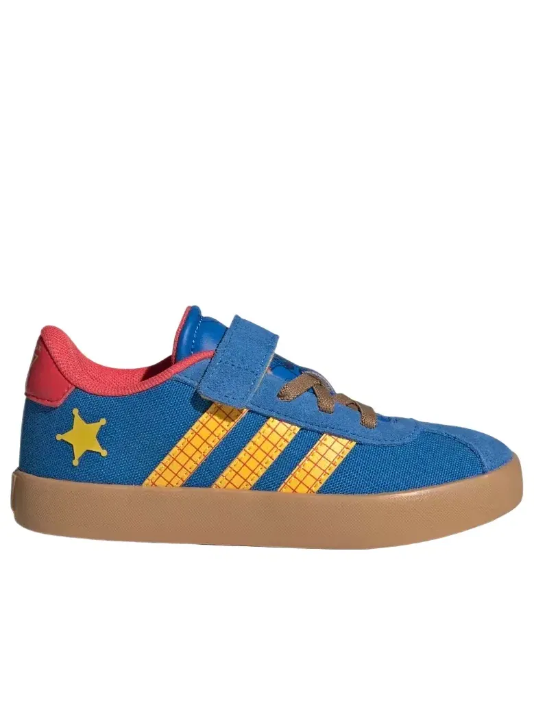 Детские кроссовки для мальчиков с низким верхом VL Court 3.0 Adidas — изображение 5 из 5, синий