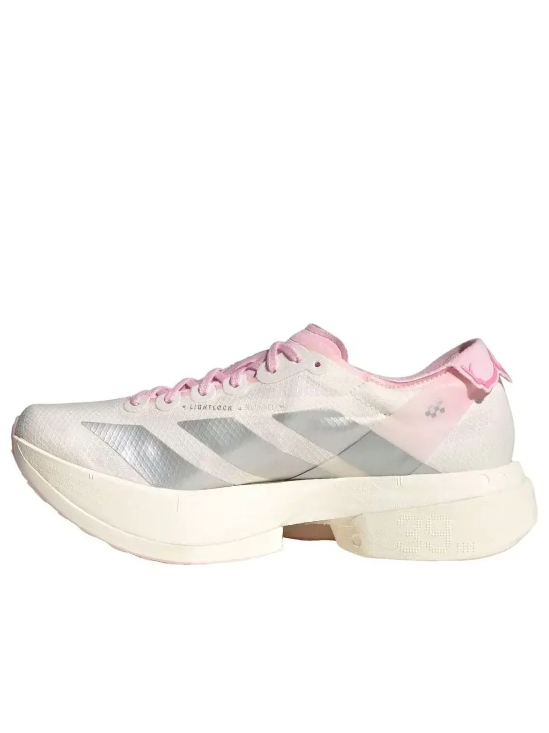 Кроссовки (WMNS) Adidas Adizero Adios Pro 4 'White Silver Metallic Clear Pink' — изображение 1 из 5, розовый