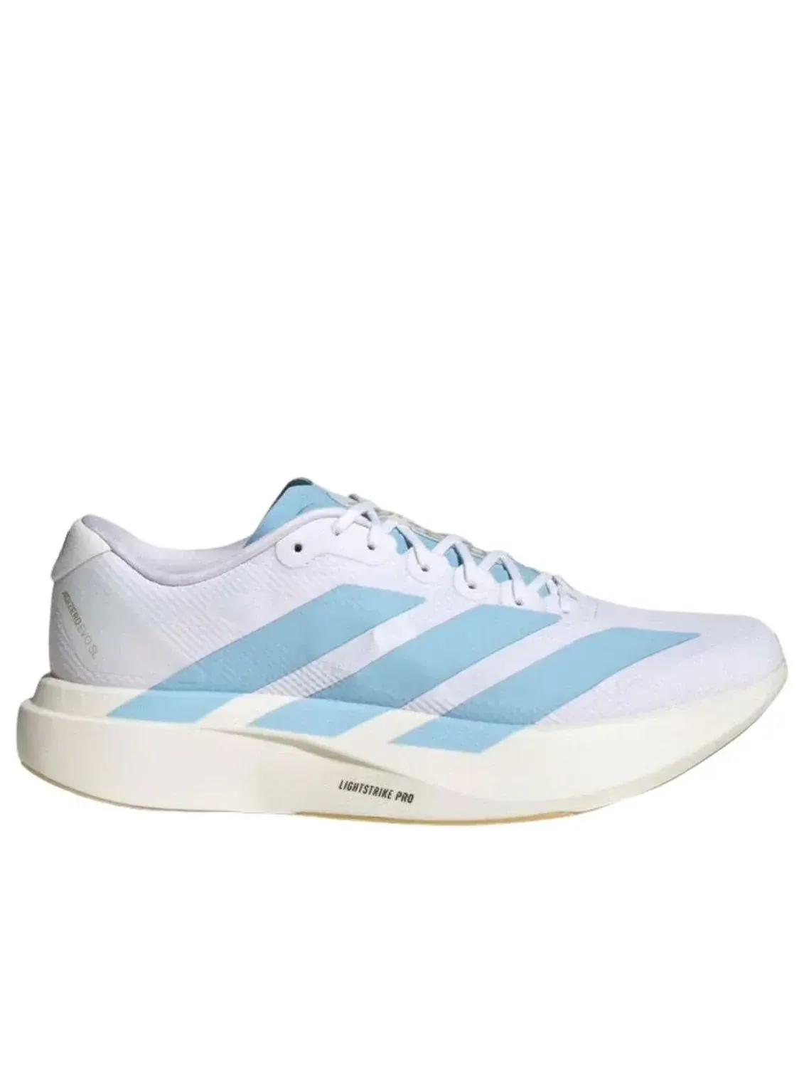 Кроссовки Adidas Adizero Evo SL Woven 'White Clear Blue' — изображение 2 из 5, белый