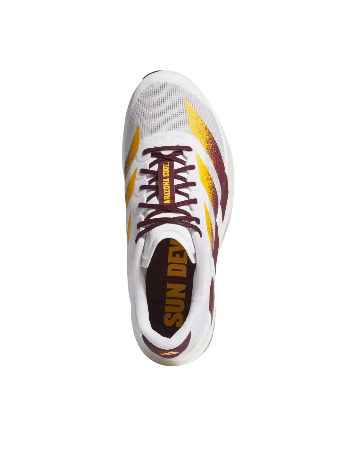 Adidas x NCAA x Adizero Evo SL 'Arizona State Sun Devils' — изображение 3 из 6, белый//золотистый