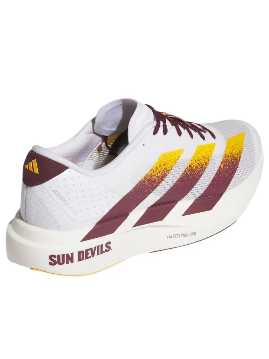 Adidas x NCAA x Adizero Evo SL 'Arizona State Sun Devils' — изображение 6 из 6, белый//золотистый