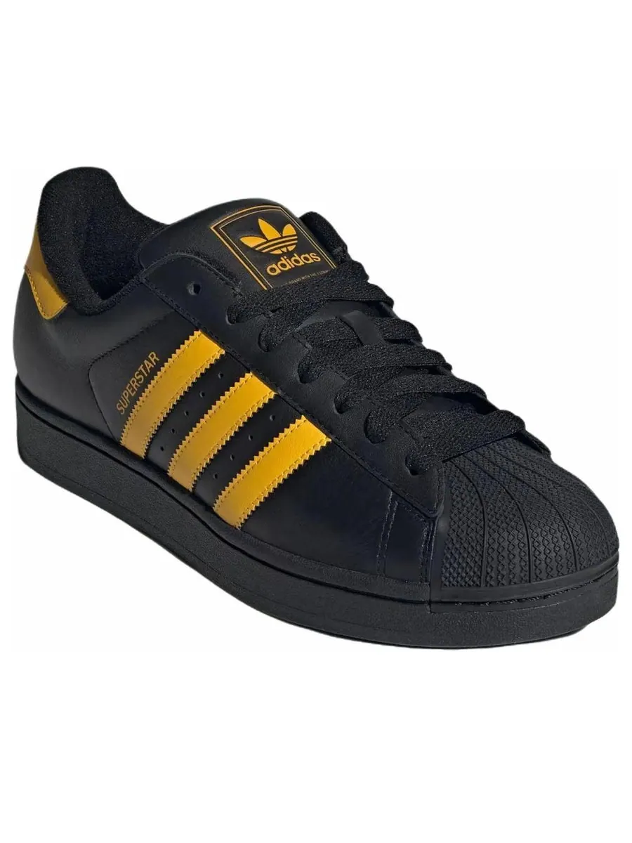 Кроссовки adidas Superstar 2 'Core Black Crew Yellow' — изображение 3 из 6, черный