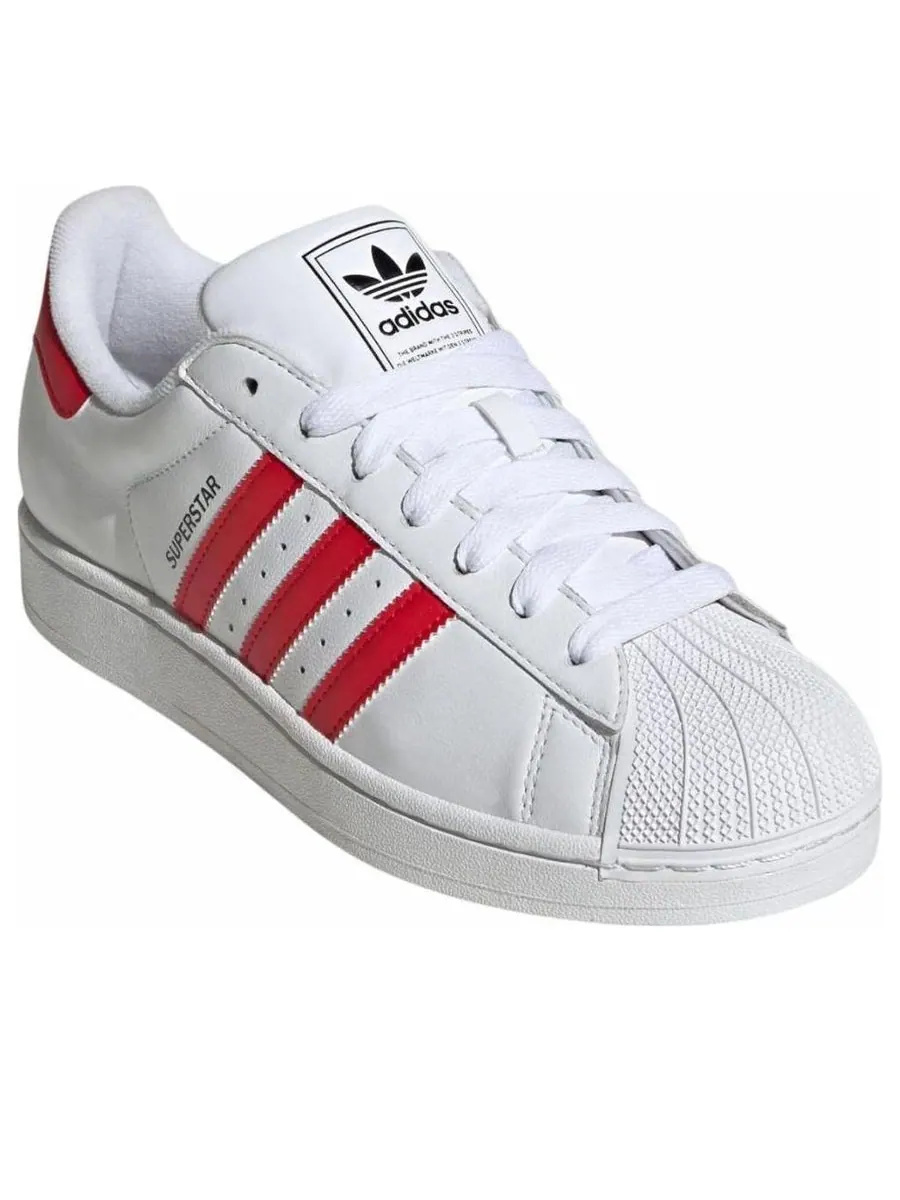 Кроссовки adidas Superstar 2 'Cloud White Better Scarlet' — изображение 3 из 5, белый