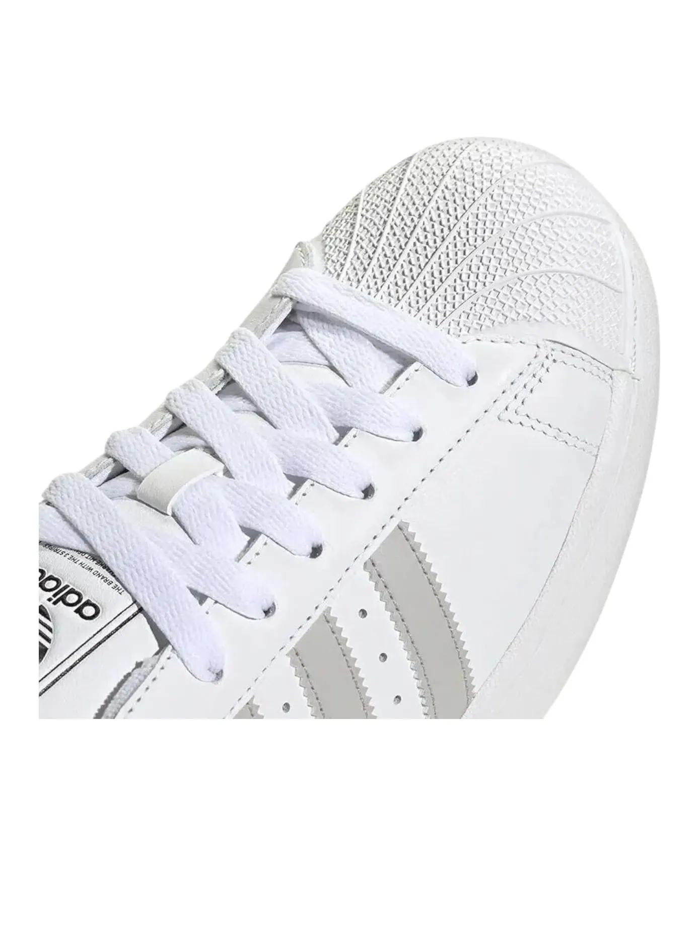 Adidas Superstar 2 'Footwear White Grey' — изображение 4 из 5, белый/серый/черный