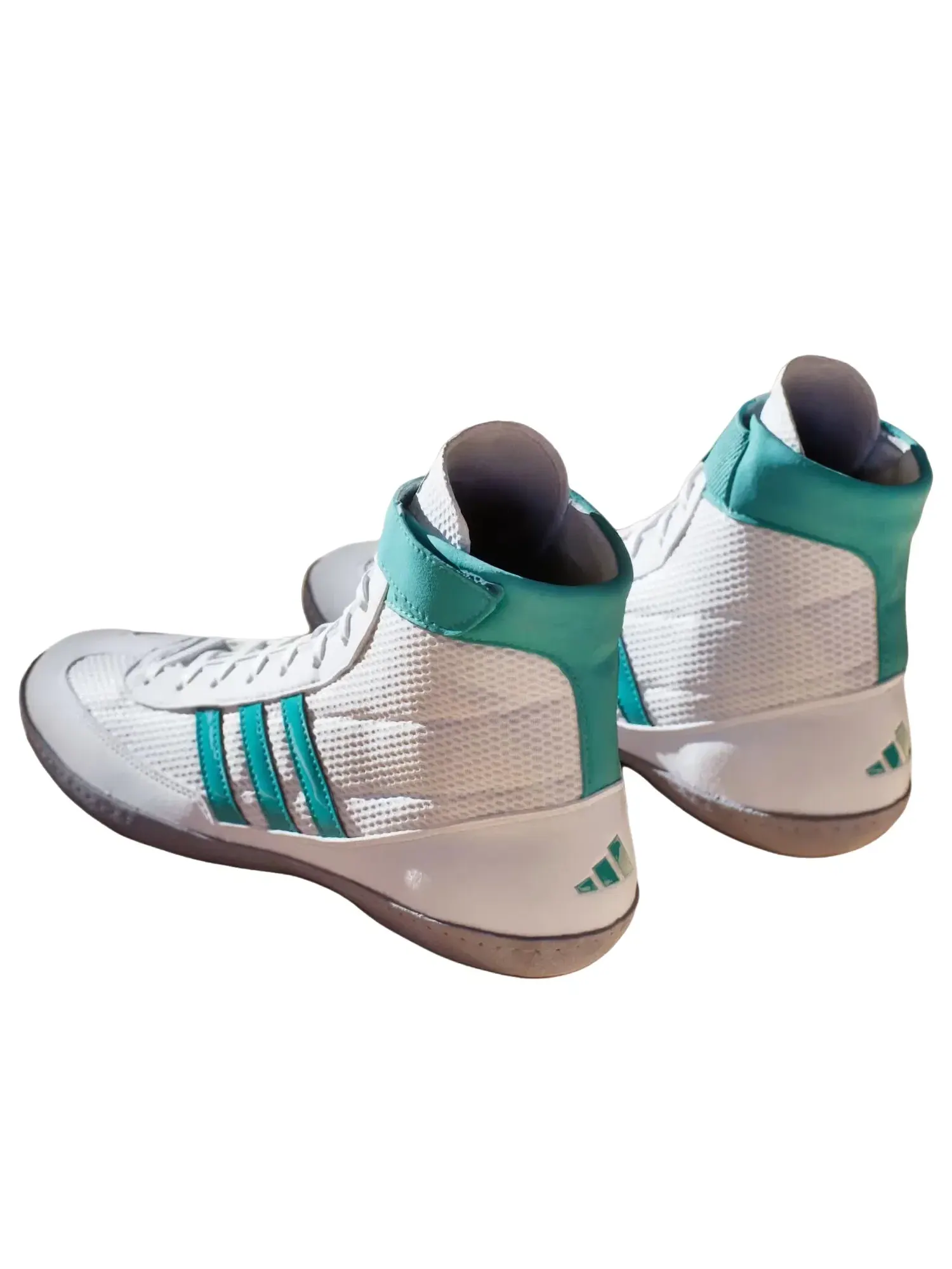 Мужские кроссовки с шнуровкой Cloud White Pure Teal Grey Three Adidas — изображение 3 из 4, белый
