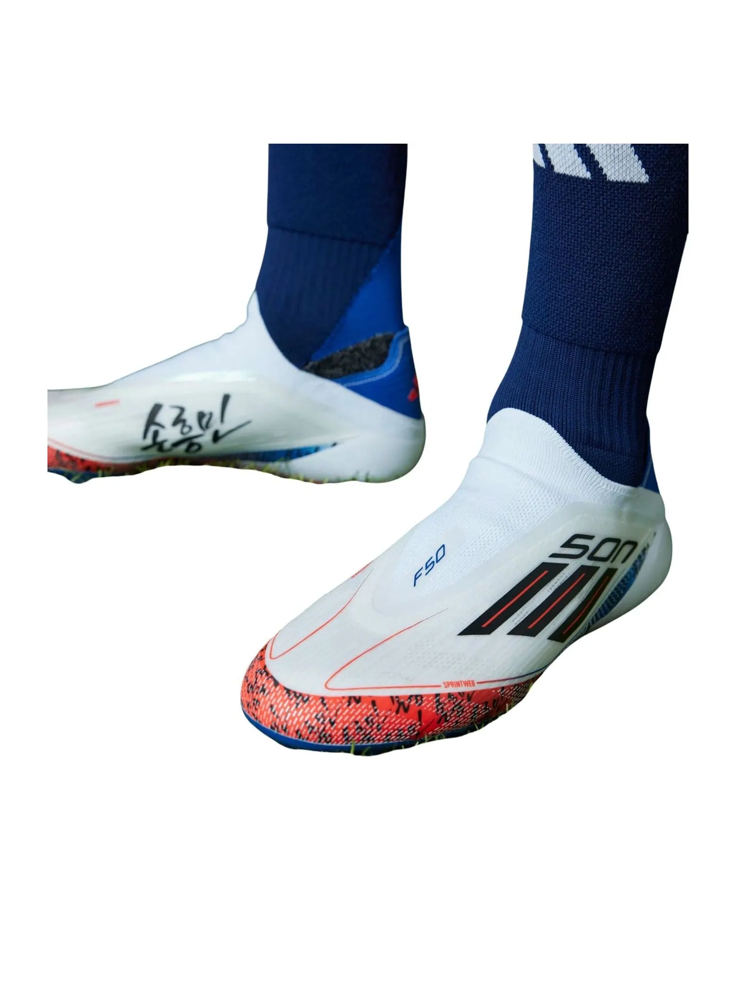 Adidas F50 Elite Son Laceless FG 'Cloud White Bright Red' — изображение 5 из 5
