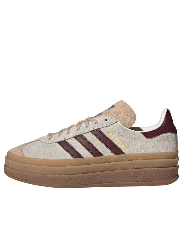 Кроссовки gazelle 'beige burgundy' Adidas — изображение 1 из 4, бежевый/бордовый