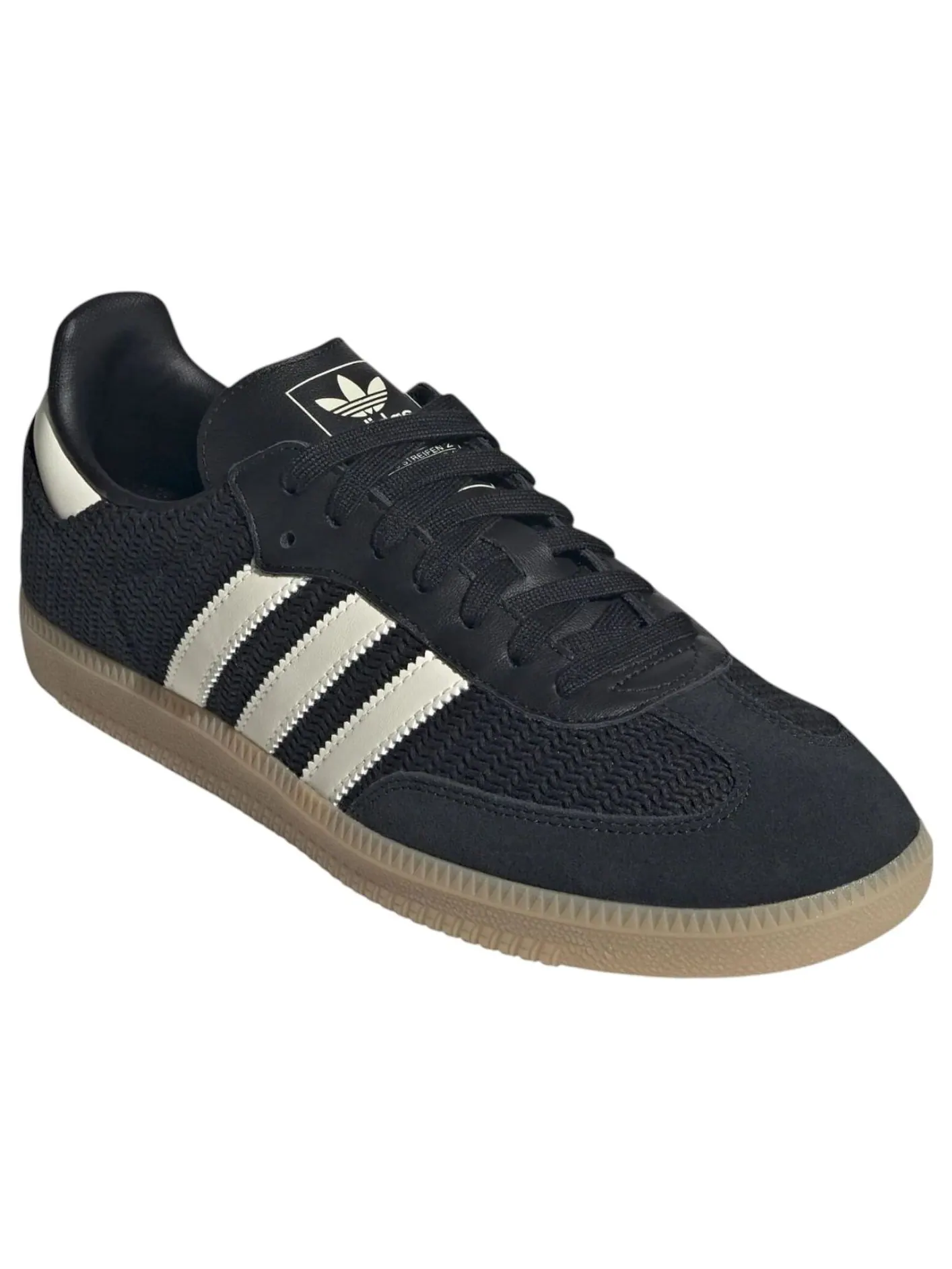 Кроссовки adidas Samba 'Core Black Cream White' — изображение 2 из 6, черный
