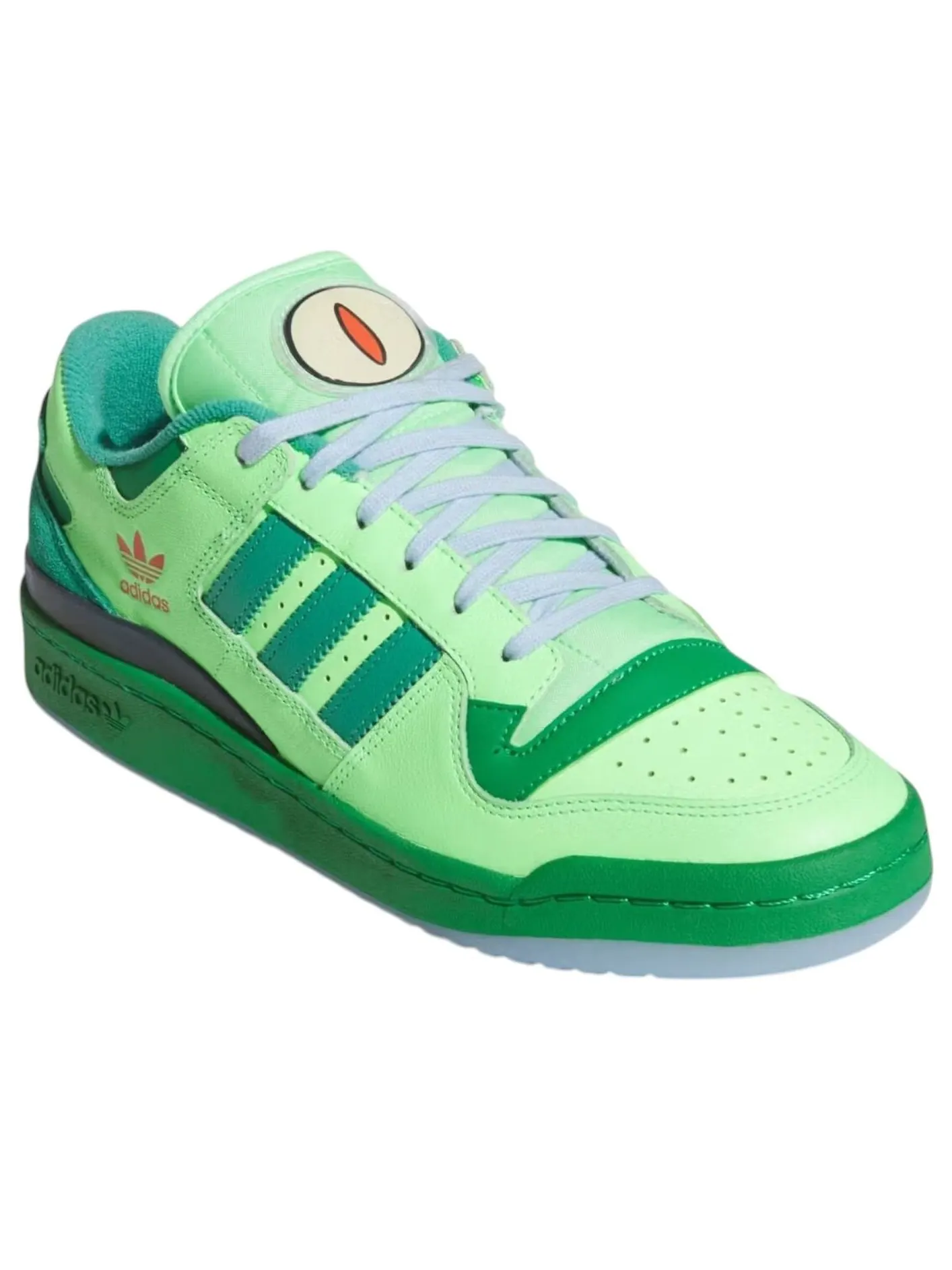 Кроссовки adidas x The Simpsons Forum Low 'Lime Burst Green' — изображение 2 из 5, зеленый