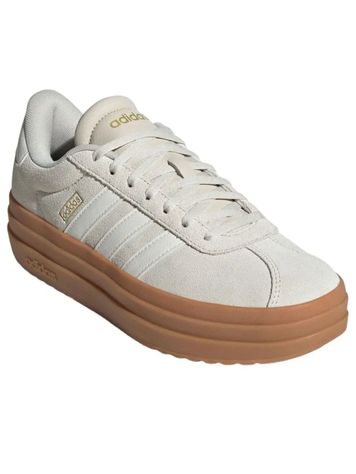 Женские кроссовки с замшевым верхом VL Court Grey Gum Adidas — изображение 5 из 6, серый