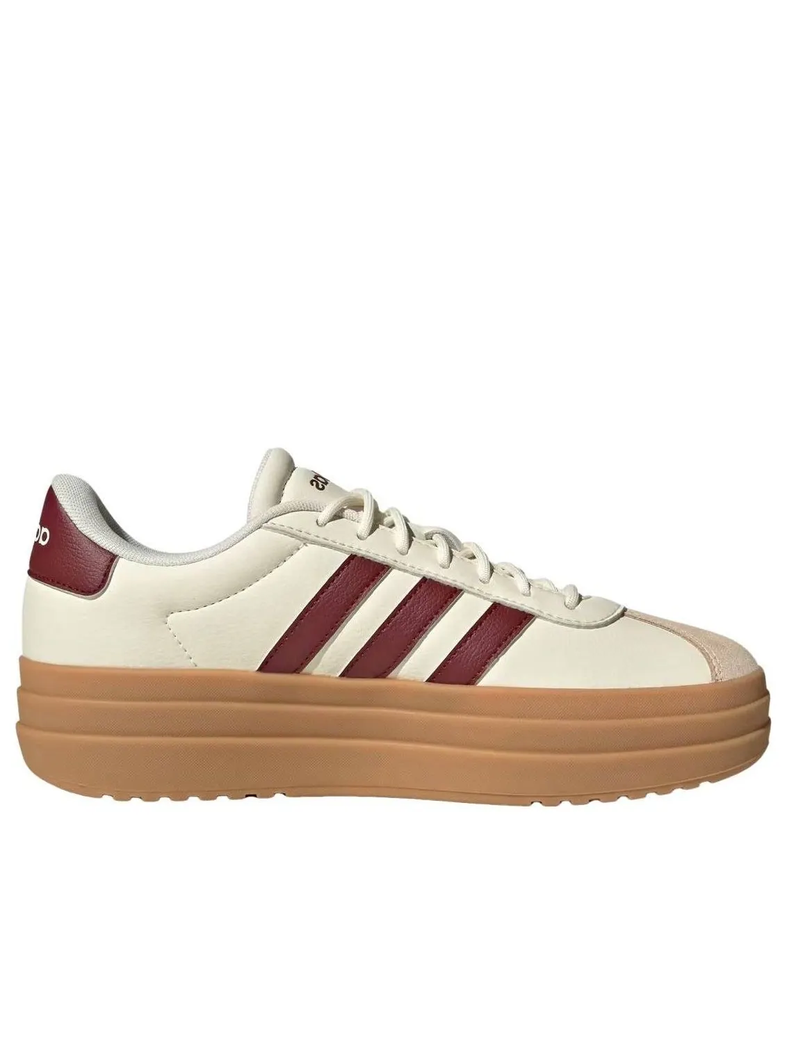 (WMNS) Adidas VL Court Bold 'Off White Shadow Red' — изображение 2 из 5, белый/красный/песочный