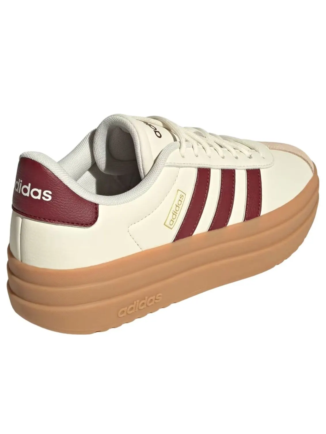 (WMNS) Adidas VL Court Bold 'Off White Shadow Red' — изображение 5 из 5, белый/красный/песочный