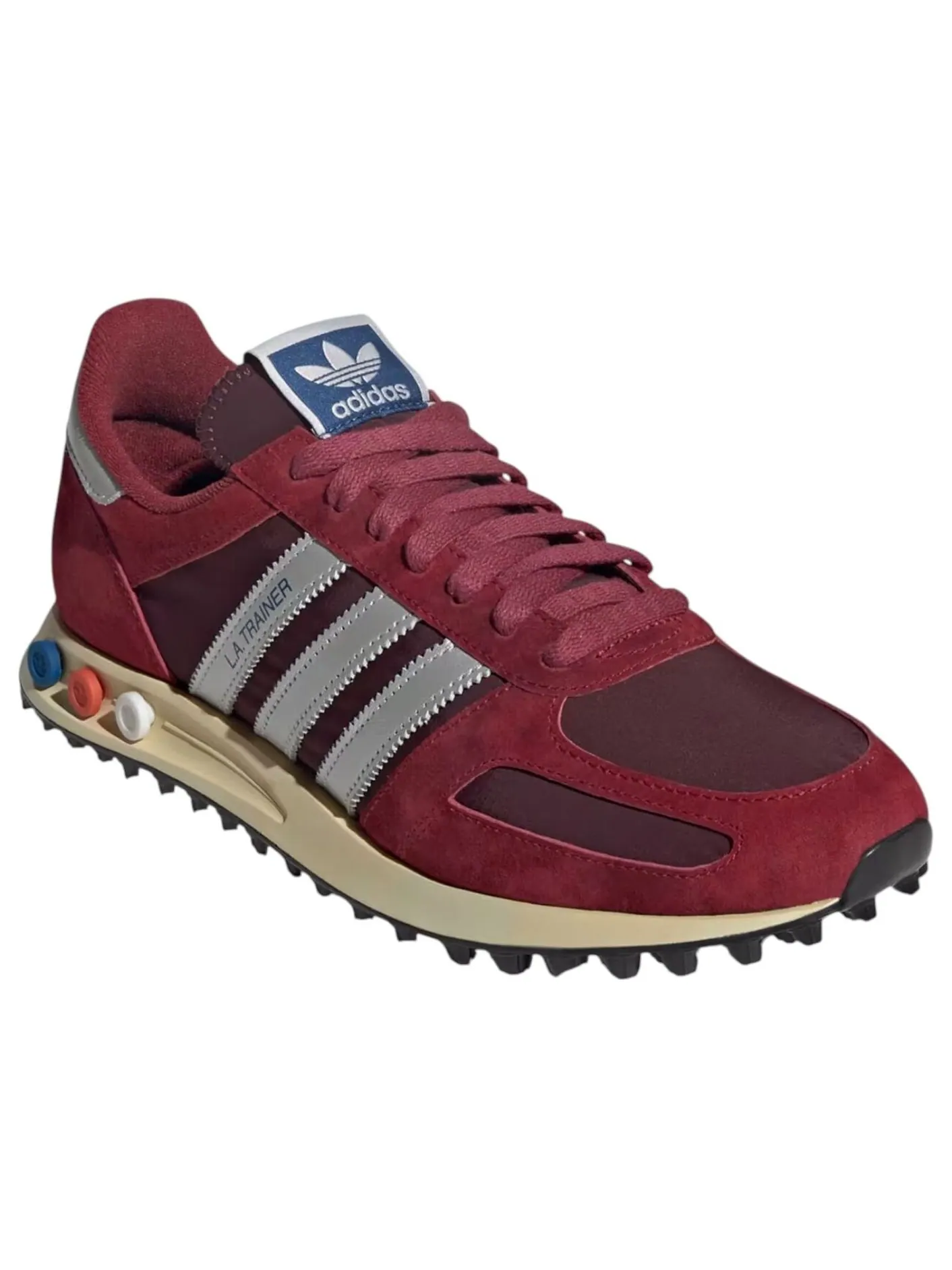 Кроссовки Adidas LA SNEAKER 'Noble Maroon Silver Metallic Maroon' — изображение 2 из 6, серебристый металлик