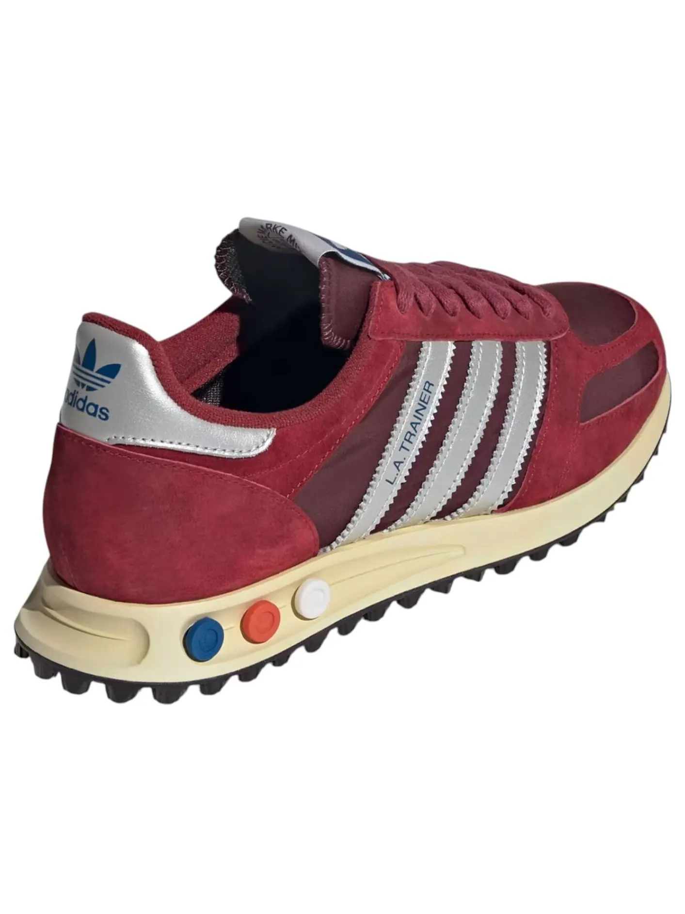Кроссовки Adidas LA SNEAKER 'Noble Maroon Silver Metallic Maroon' — изображение 3 из 6, серебристый металлик