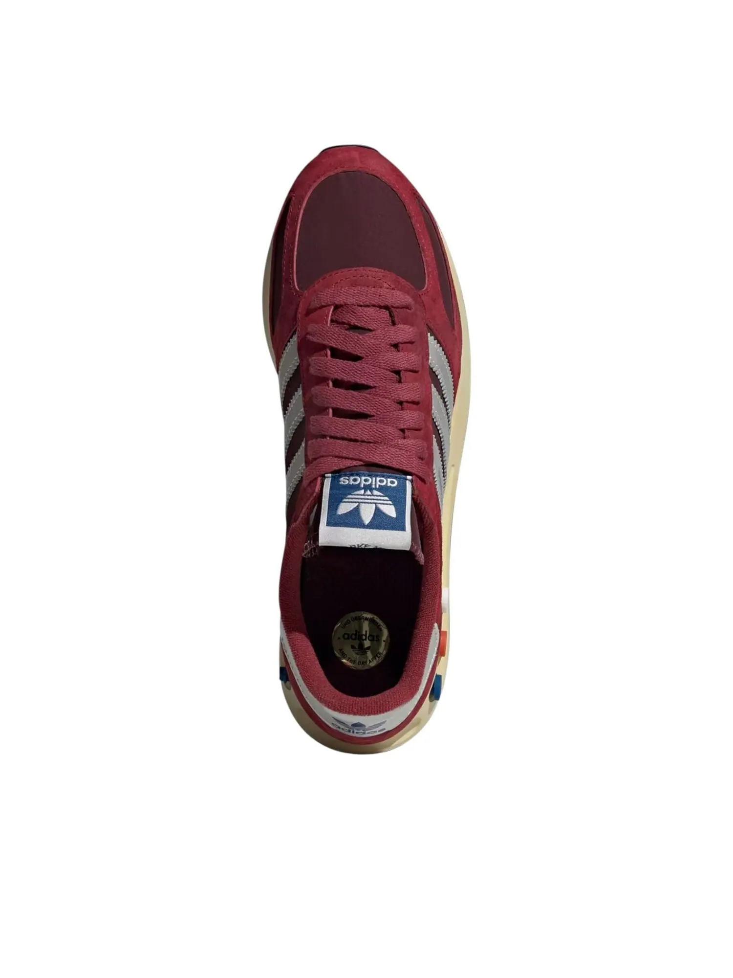 Кроссовки Adidas LA SNEAKER 'Noble Maroon Silver Metallic Maroon' — изображение 4 из 6, серебристый металлик