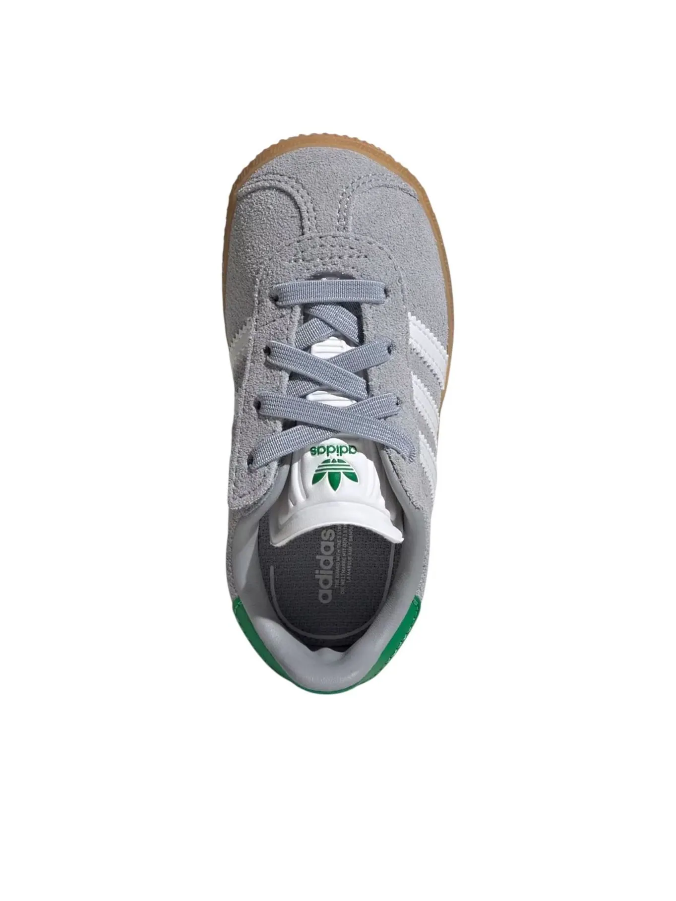 Кроссовки (TD) adidas Gazelle 'Halo Silver Green' — изображение 3 из 6, серый