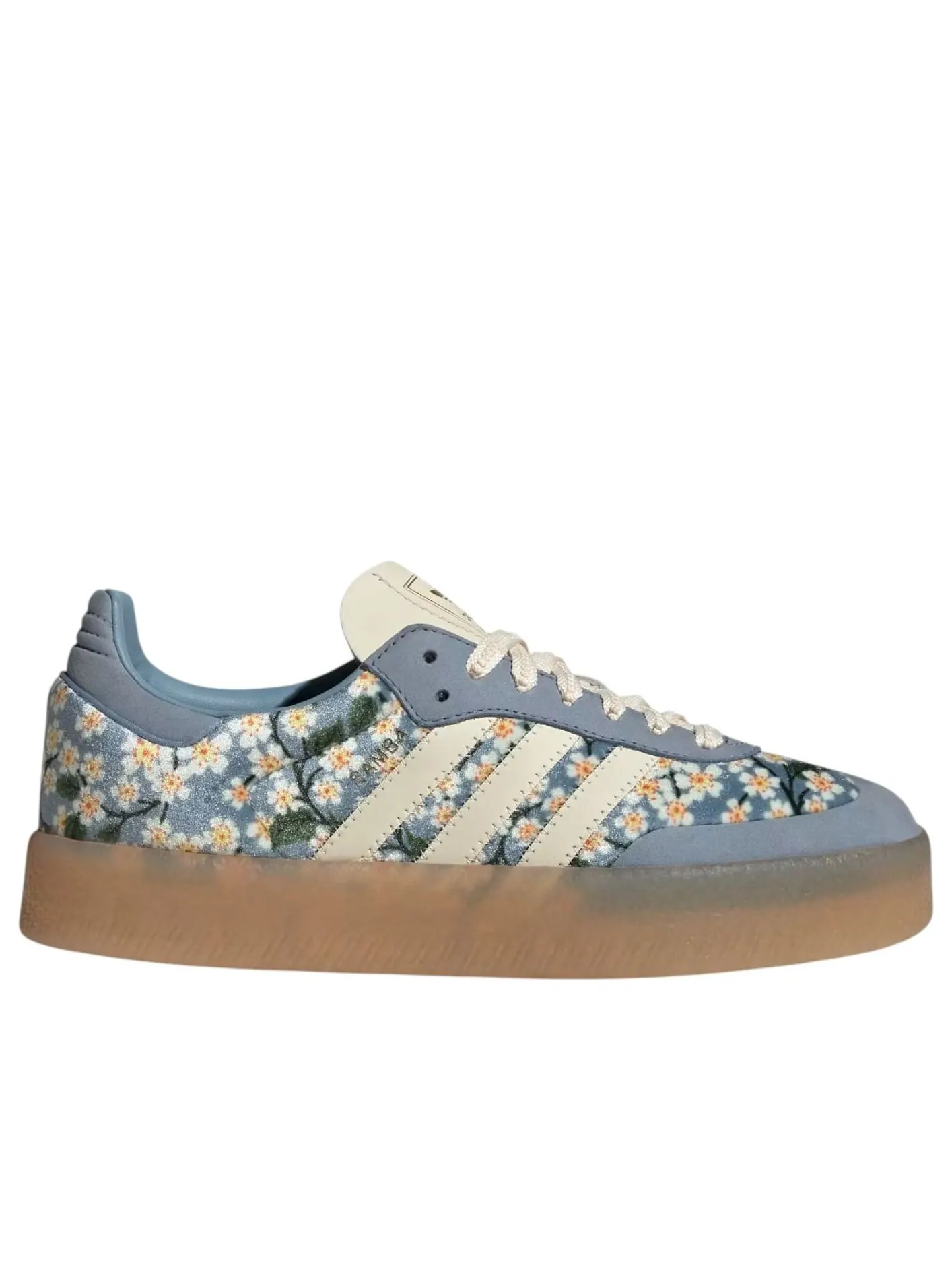 Кроссовки (WMNS) adidas x Liberty London Sambae 'Blue Cream White' — изображение 5 из 5, синий