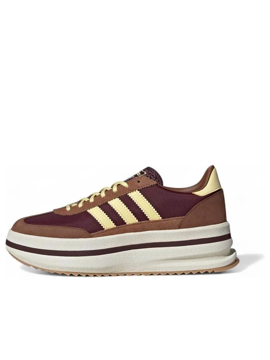 Кроссовки (WMNS) adidas SL 72 Stack 'Burgundy Yellow Brown' — изображение 1 из 5, бордовый