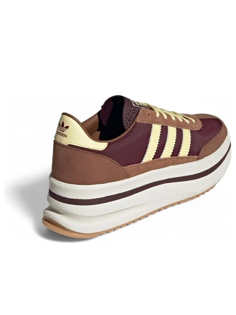 Кроссовки (WMNS) adidas SL 72 Stack 'Burgundy Yellow Brown' — изображение 3 из 5, бордовый