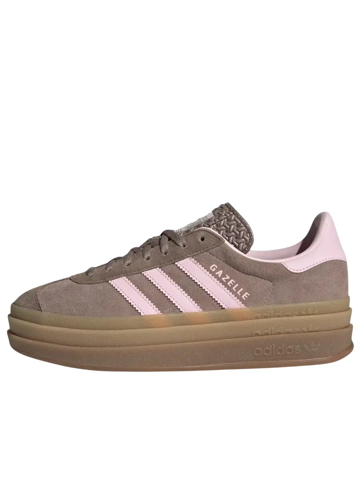Кроссовки (WMNS) adidas Gazelle Bold 'Trace Brown Clear Pink' — изображение 1 из 5, коричневый