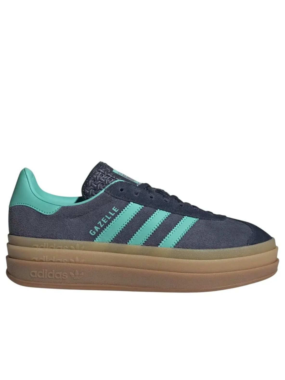 (WMNS) Adidas Gazelle Bold 'Shadow Navy Acid Mint' — изображение 2 из 6, темно-синий