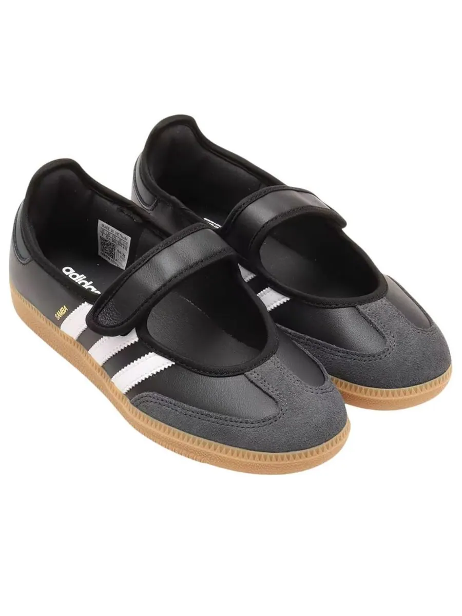 Кроссовки (WMNS) adidas Samba Jane 'Black White Gum' — изображение 3 из 5, черный