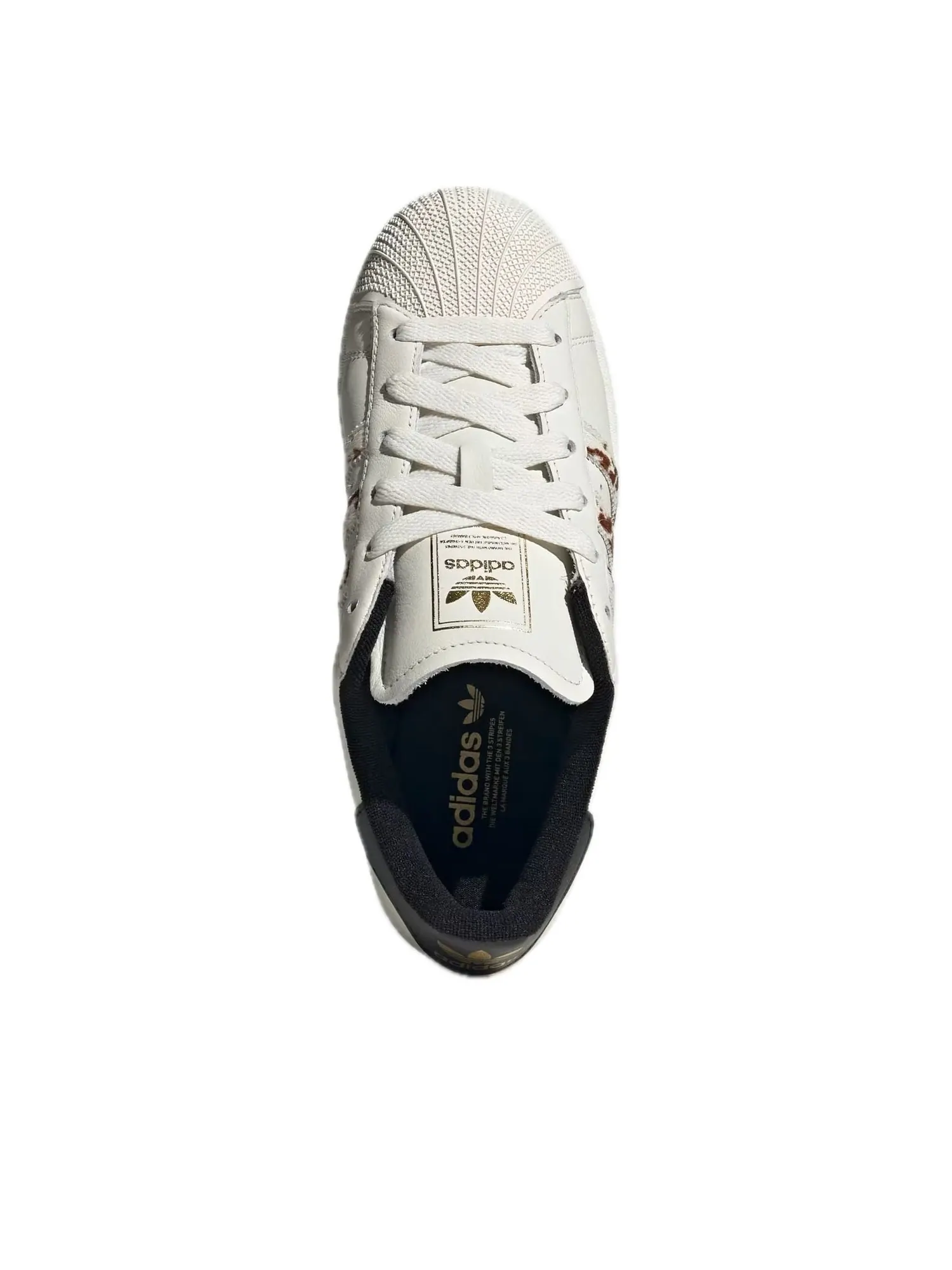 Кроссовки (WMNS) adidas Superstar II 'White Cow Print' — изображение 4 из 5, белый